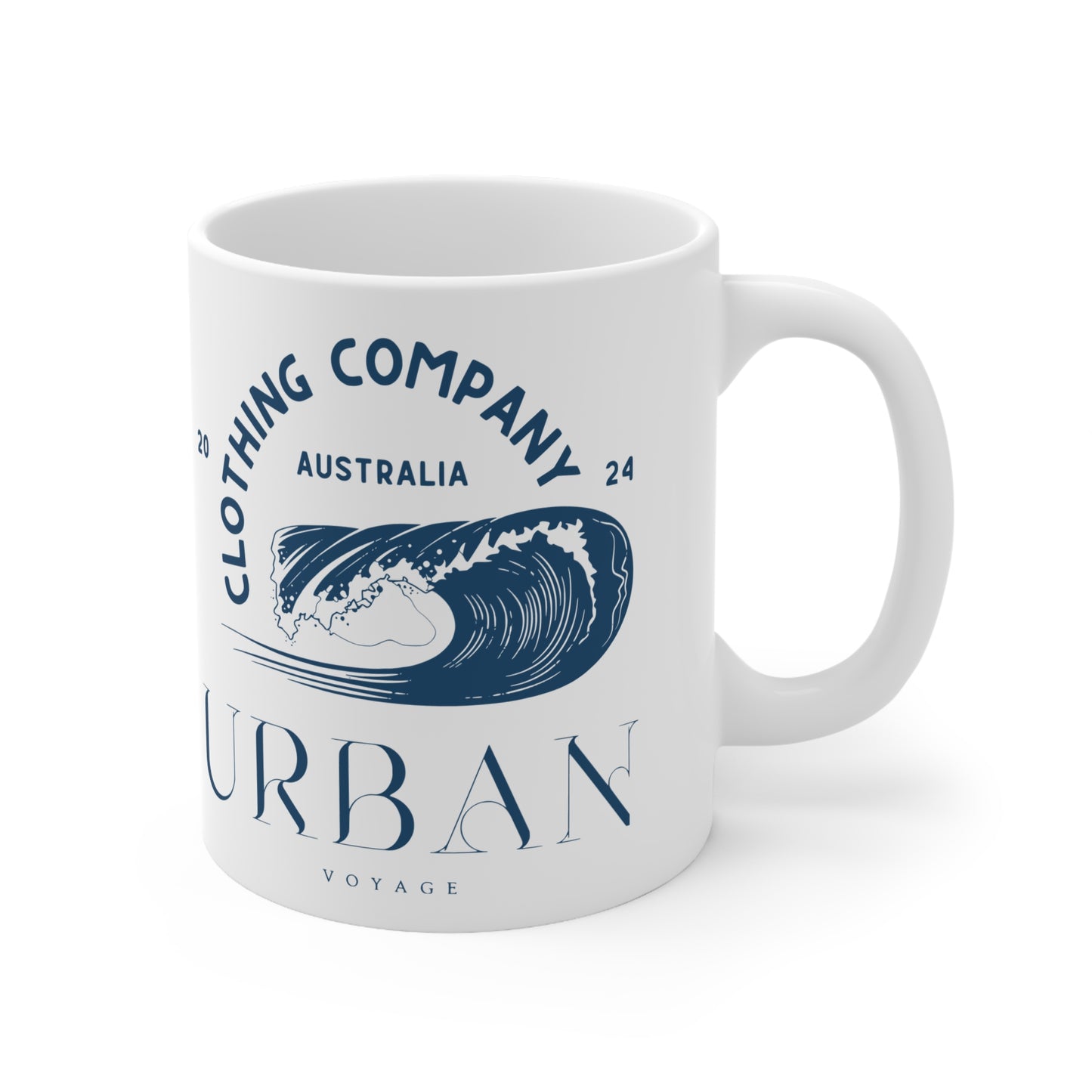 Urban Voyage Coloured Dark Blue Mug