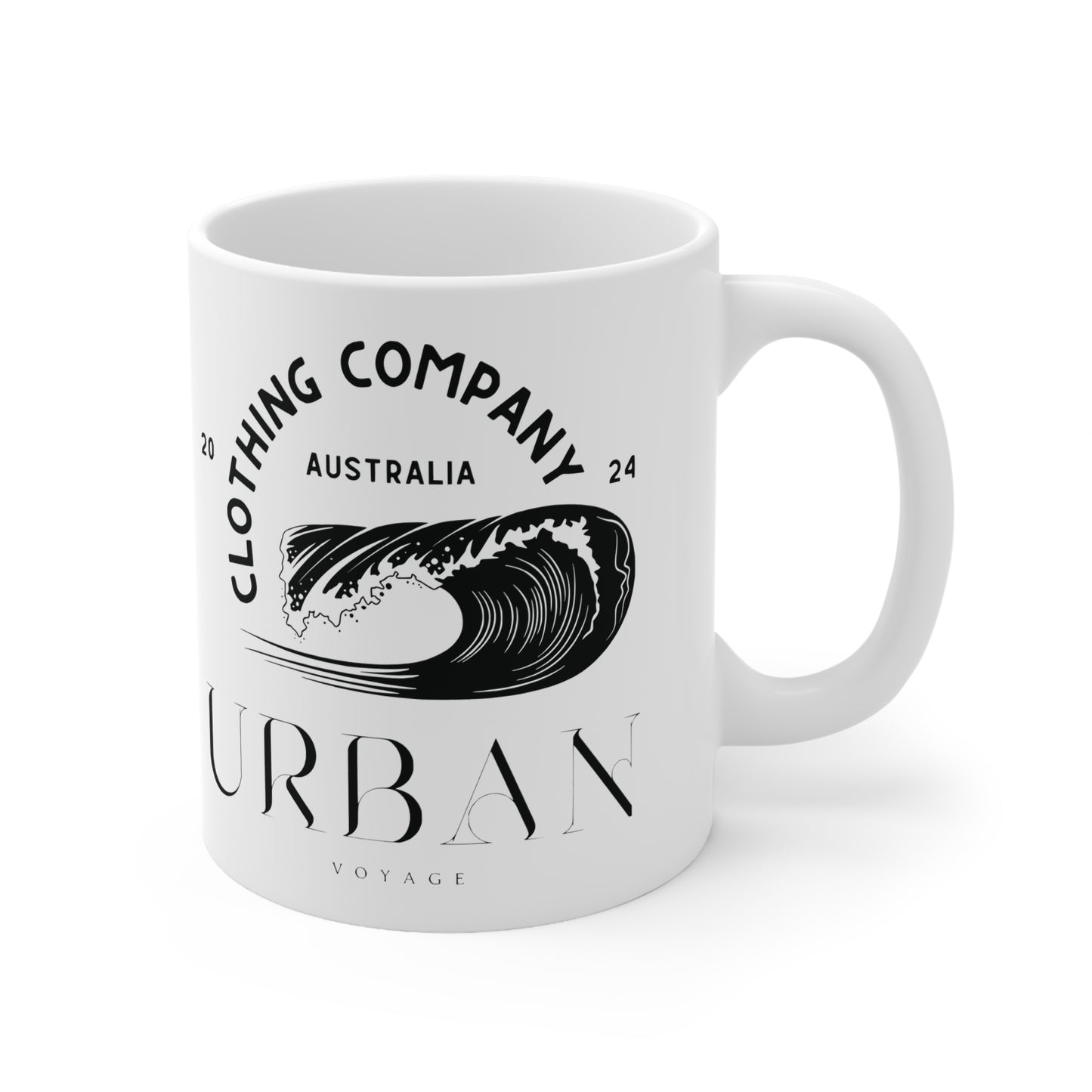 Urban Voyage Coloured Black Mug