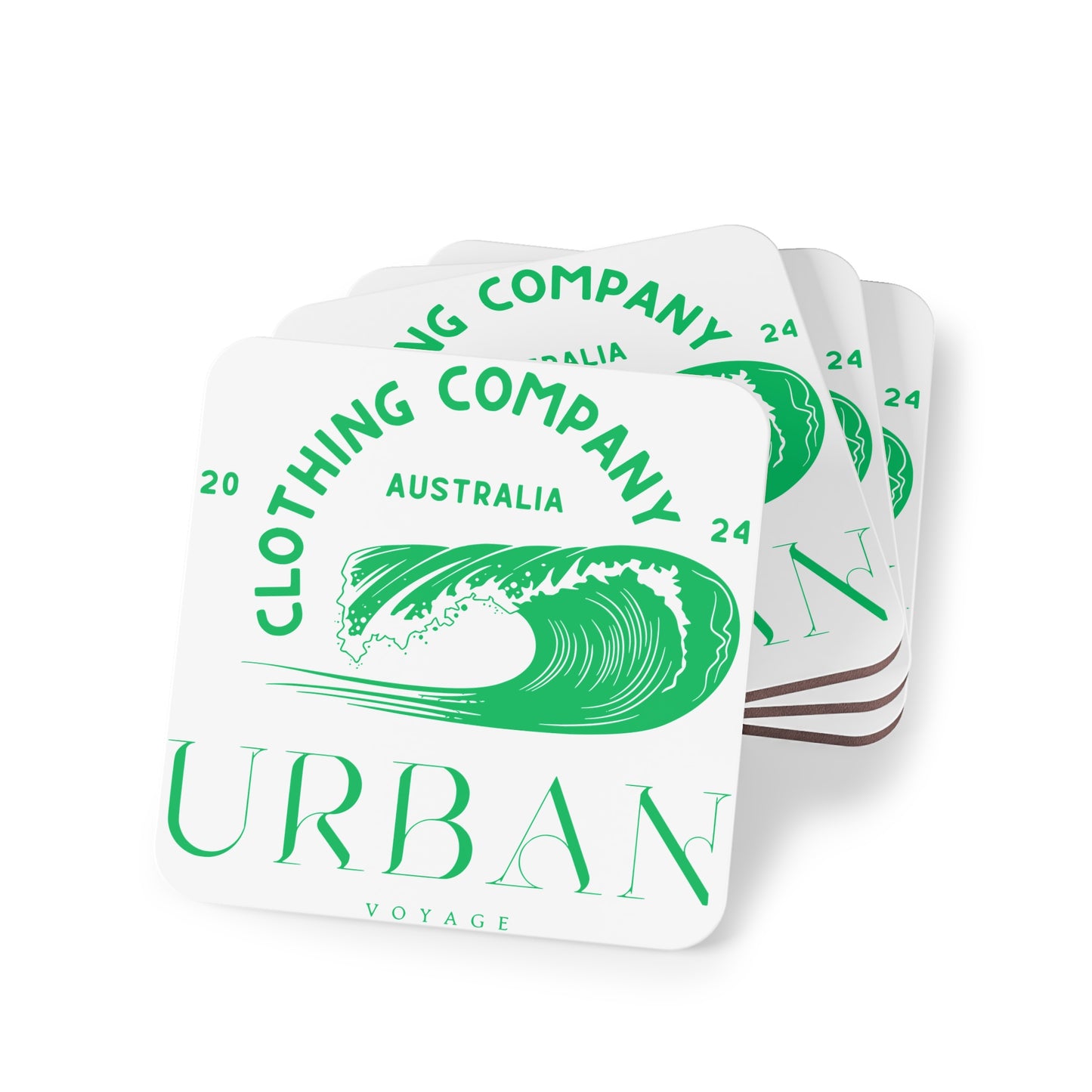 Urban Voyage Coloured Green Coasters