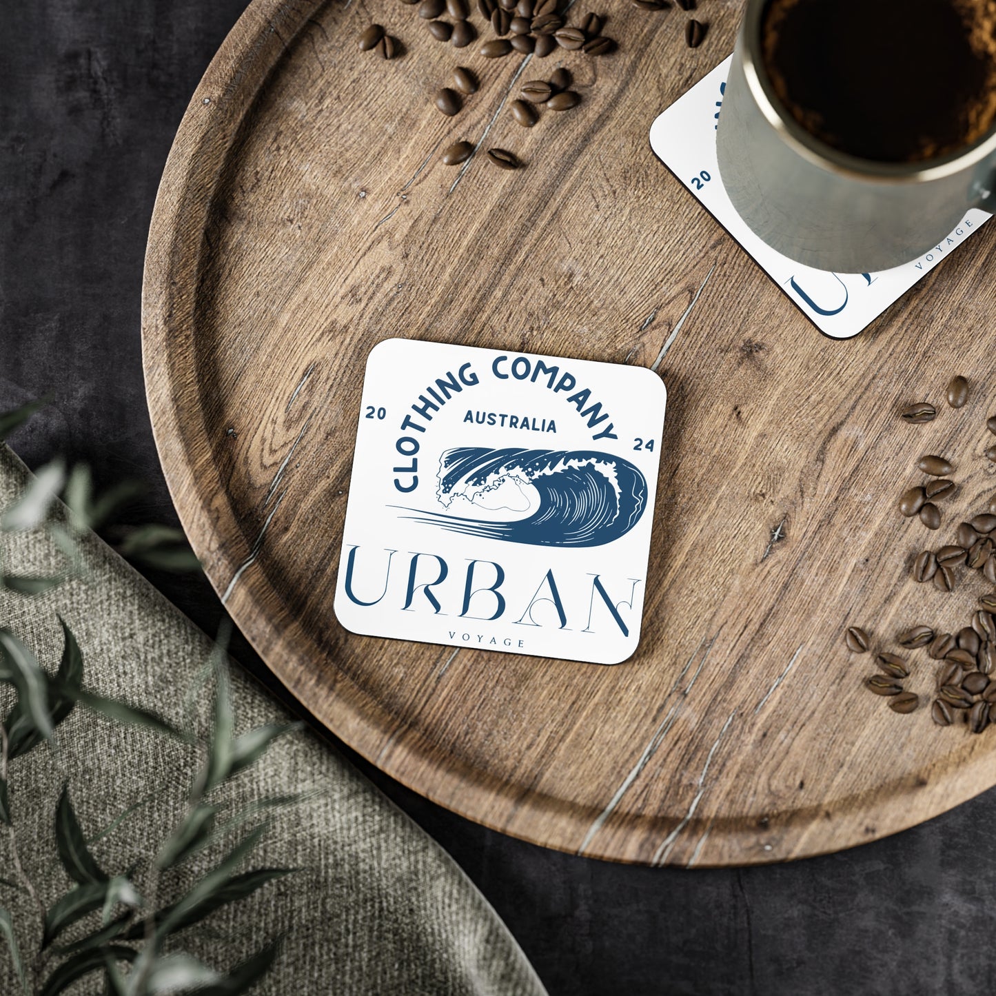 Urban Voyage Coloured Dark Blue Coasters