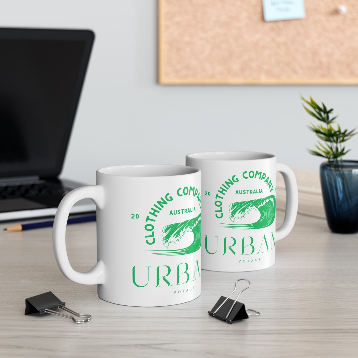 Urban Voyage Coloured Green Mug