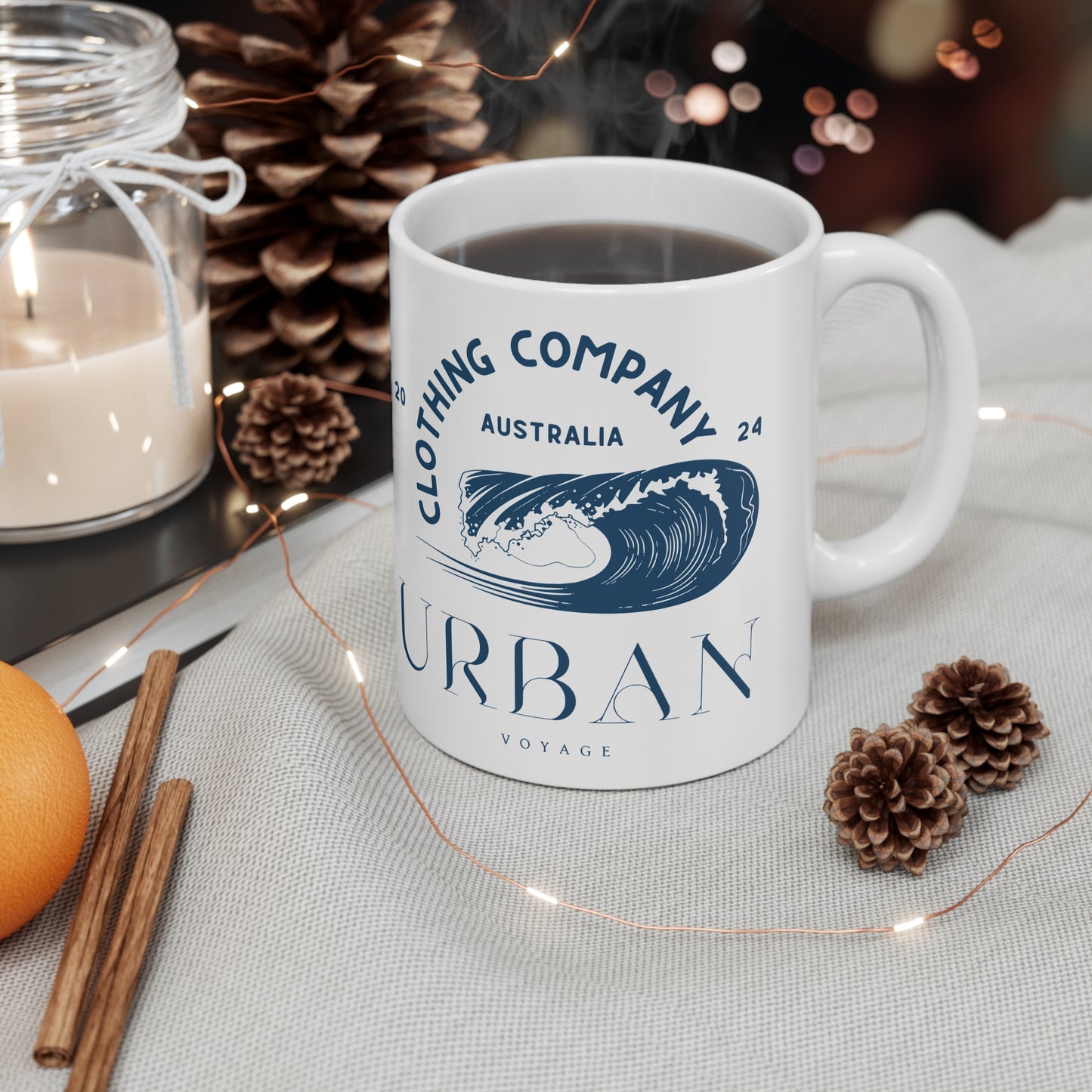 Urban Voyage Coloured Dark Blue Mug