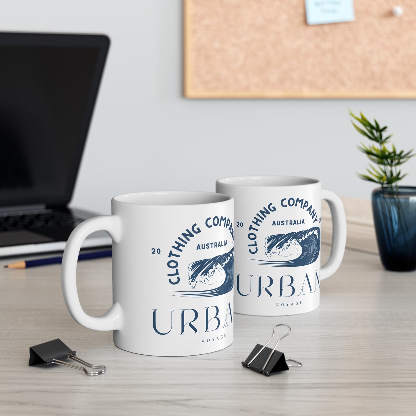 Urban Voyage Coloured Dark Blue Mug