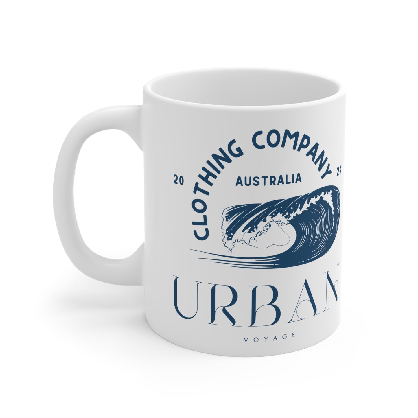 Urban Voyage Coloured Dark Blue Mug