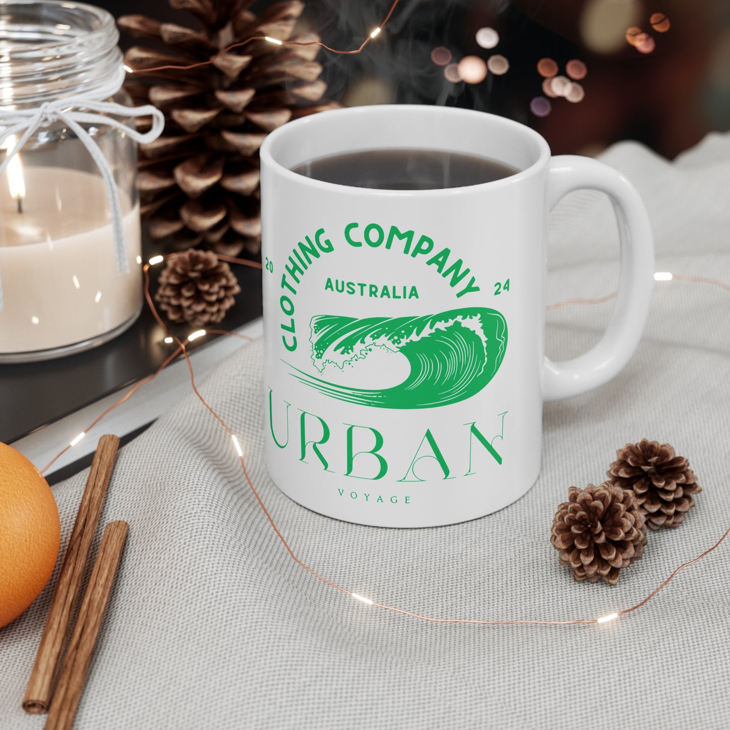 Urban Voyage Coloured Green Mug