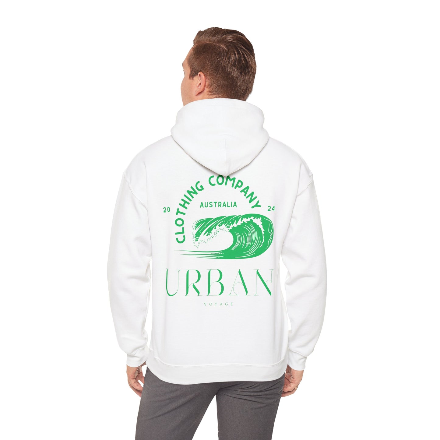 Urban Voyage Coloured Green Hoodie