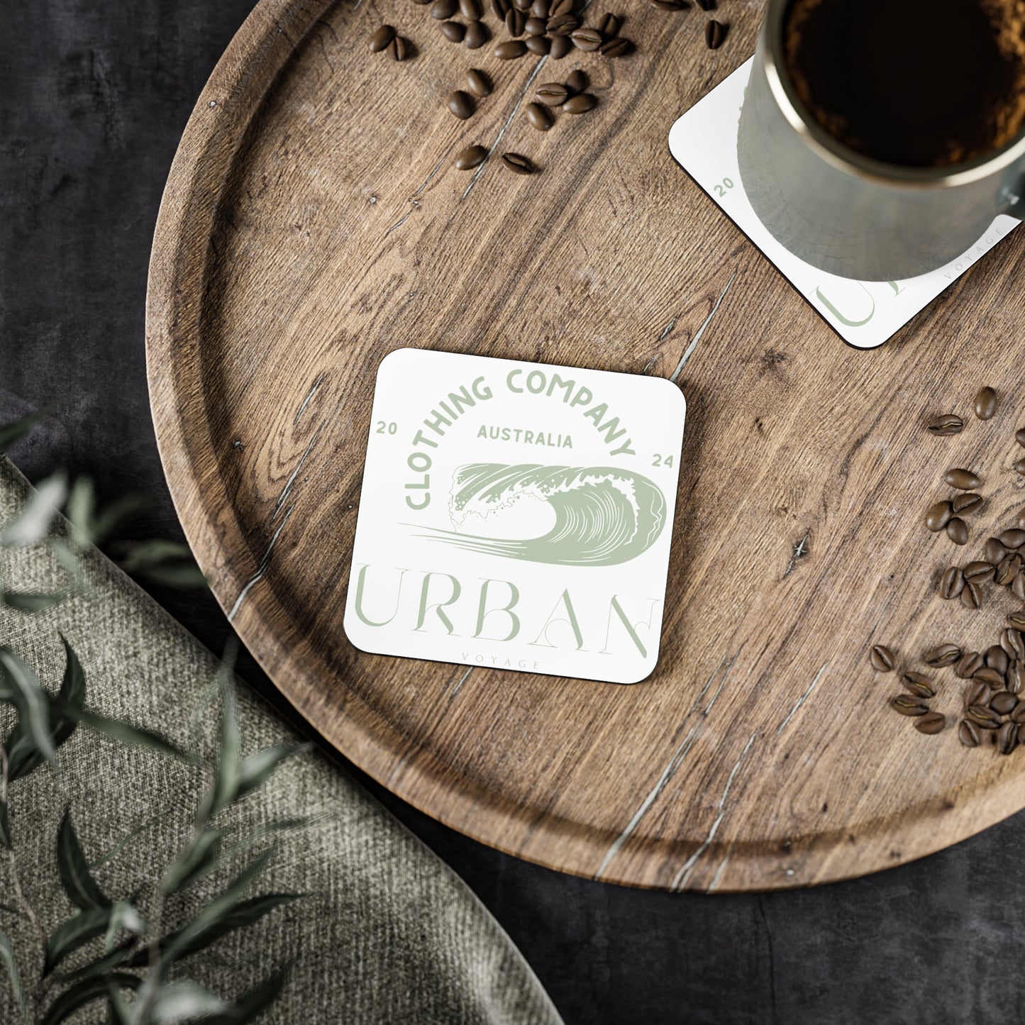 Urban Voyage Coloured Sage Coasters