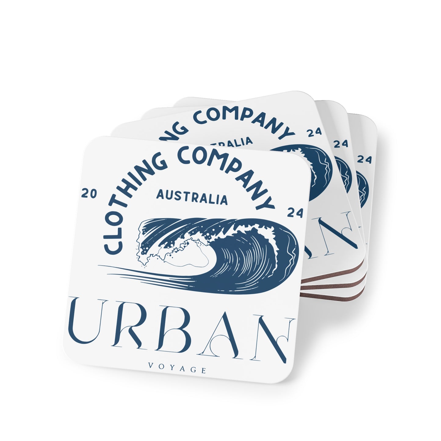 Urban Voyage Coloured Dark Blue Coasters