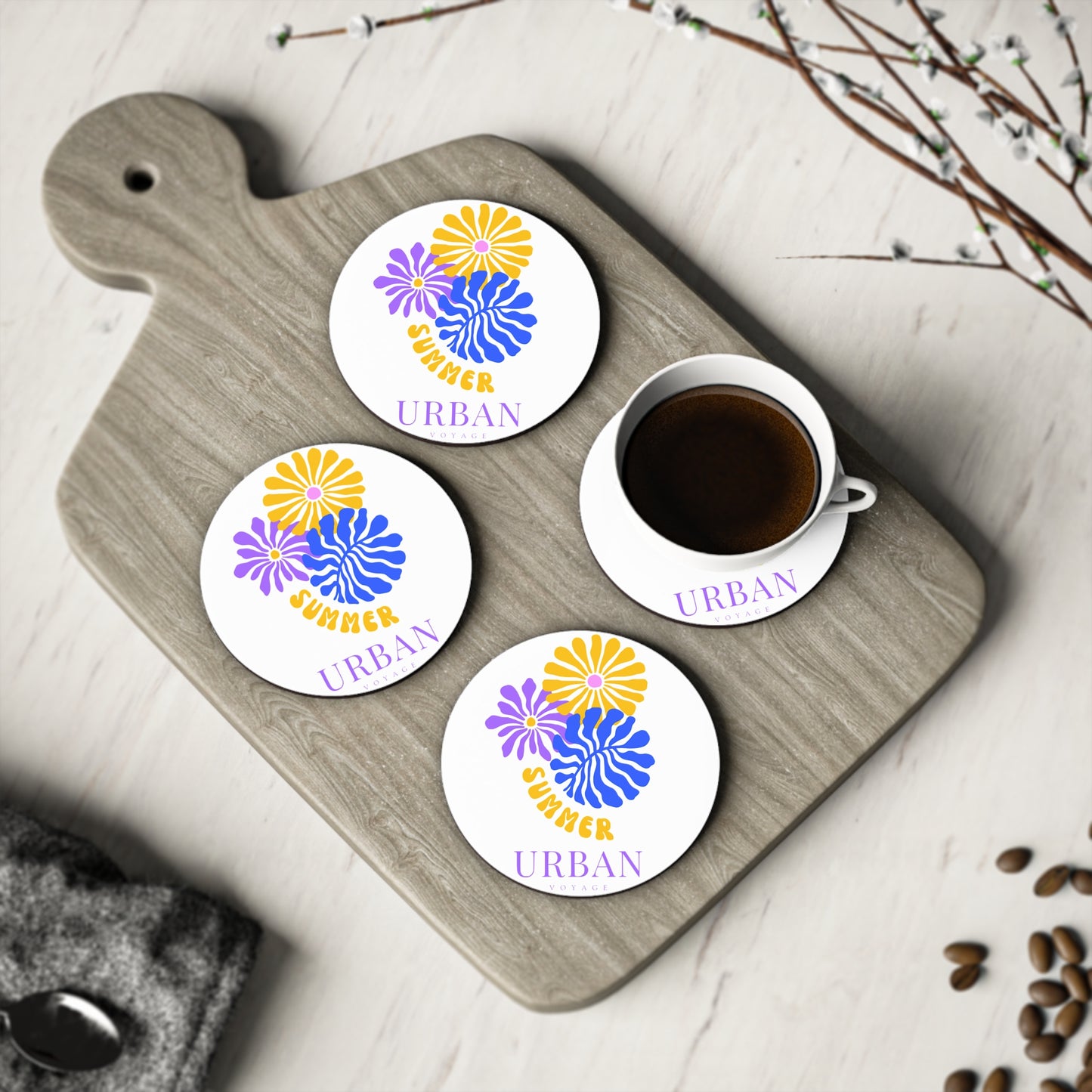 Summer Flower Coasters