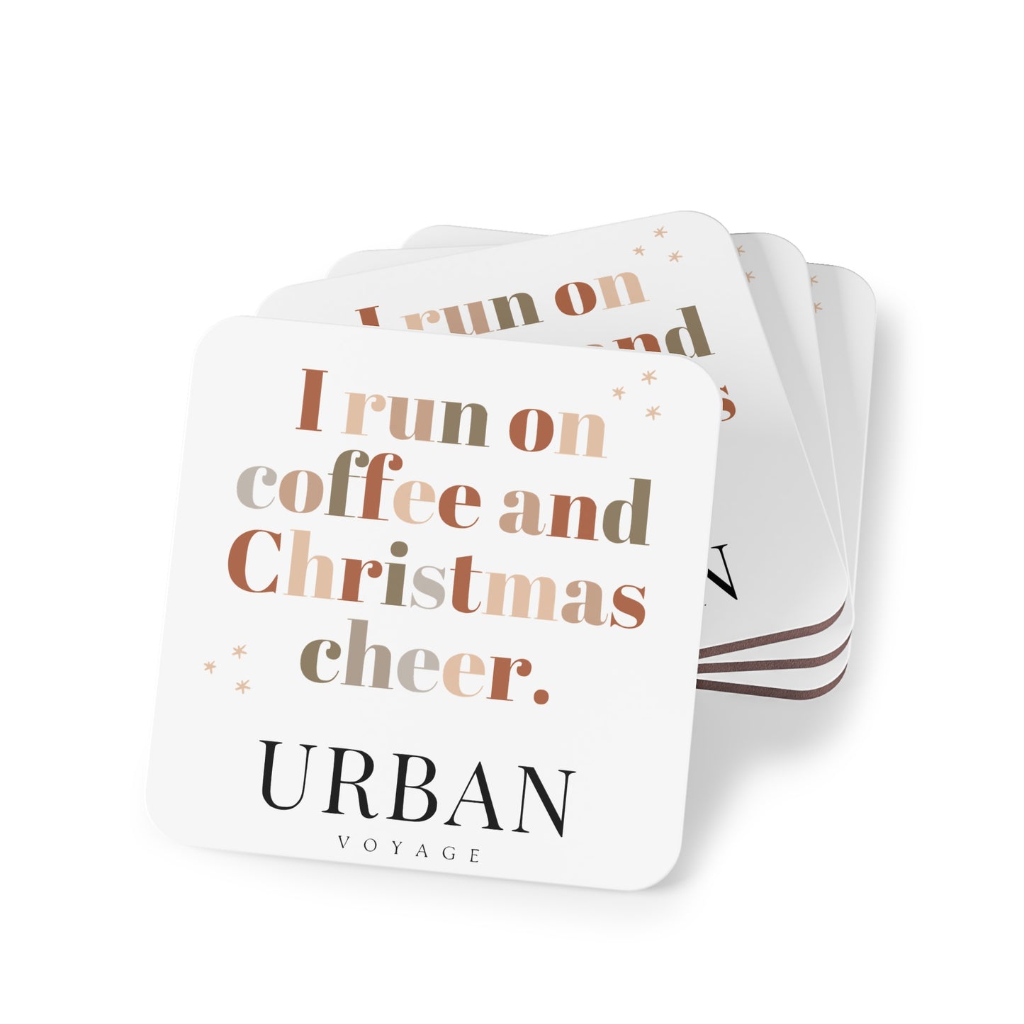 Coffee And Christmas Cheer Coasters