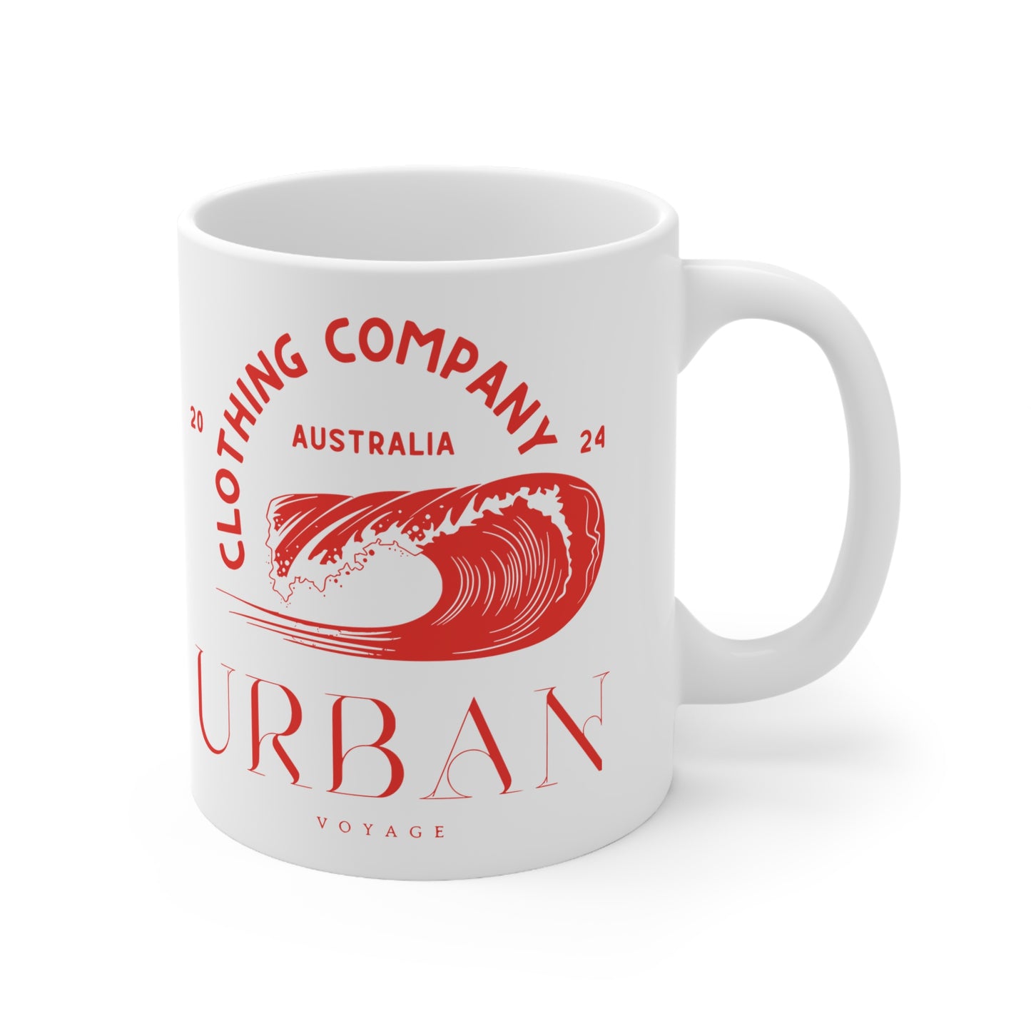 Urban Voyage Coloured Red Mug