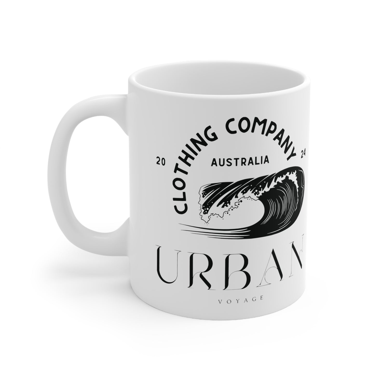 Urban Voyage Coloured Black Mug