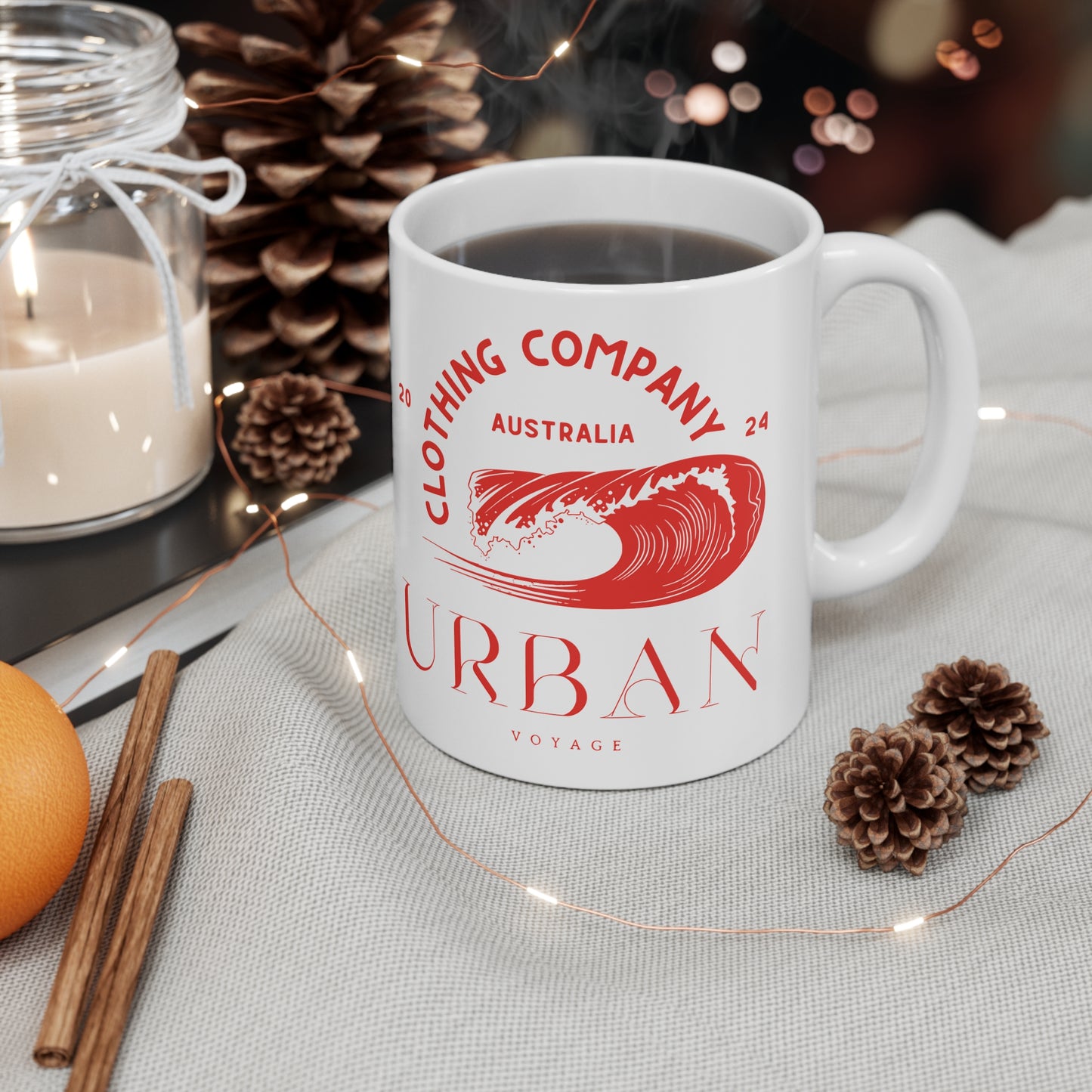 Urban Voyage Coloured Red Mug