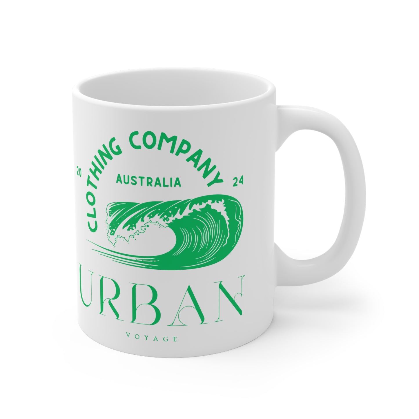 Urban Voyage Coloured Green Mug