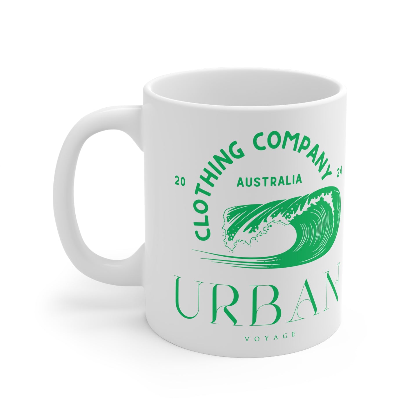 Urban Voyage Coloured Green Mug