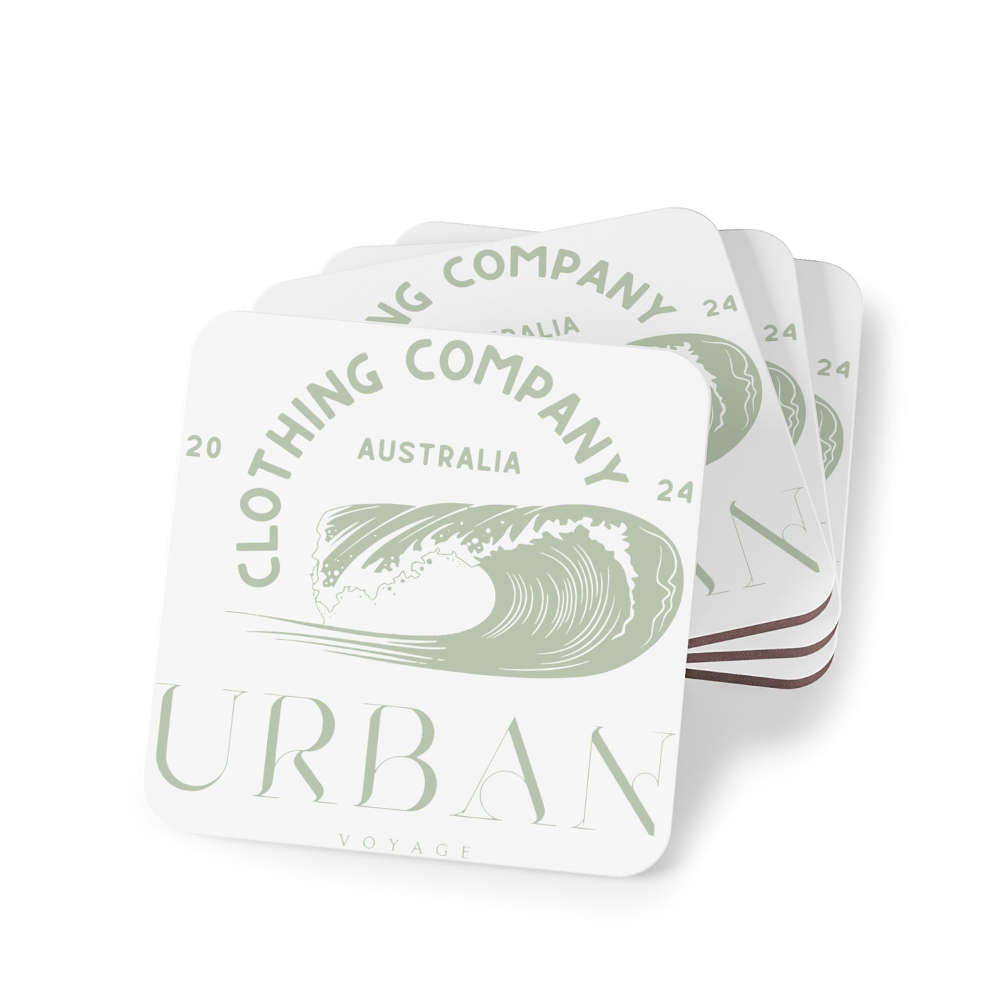 Urban Voyage Coloured Sage Coasters