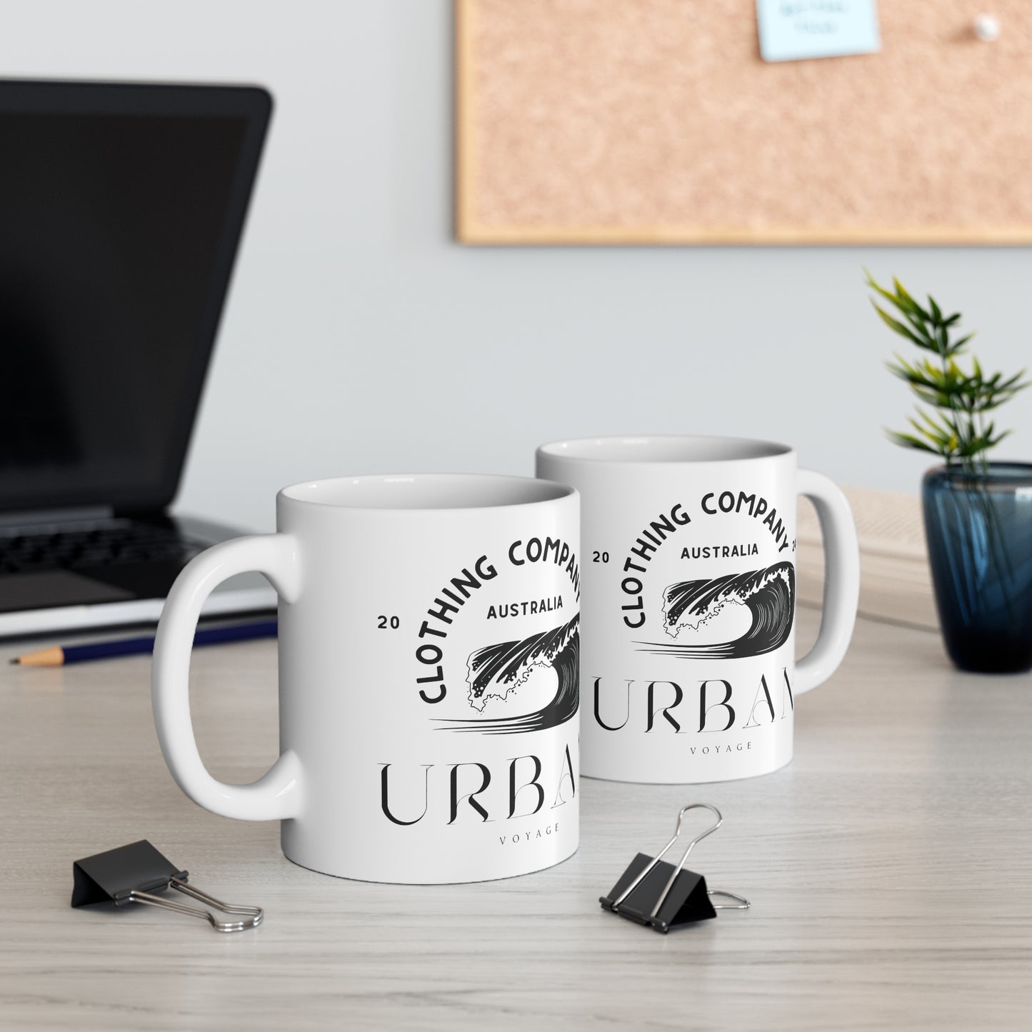 Urban Voyage Coloured Black Mug